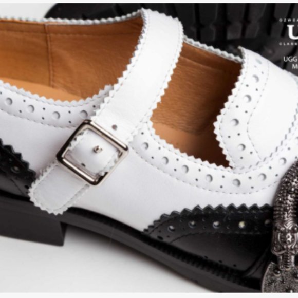 BNWT UGG Leather OZWEAR MILA BROGUE MONK shoes - Picture 4 of 9